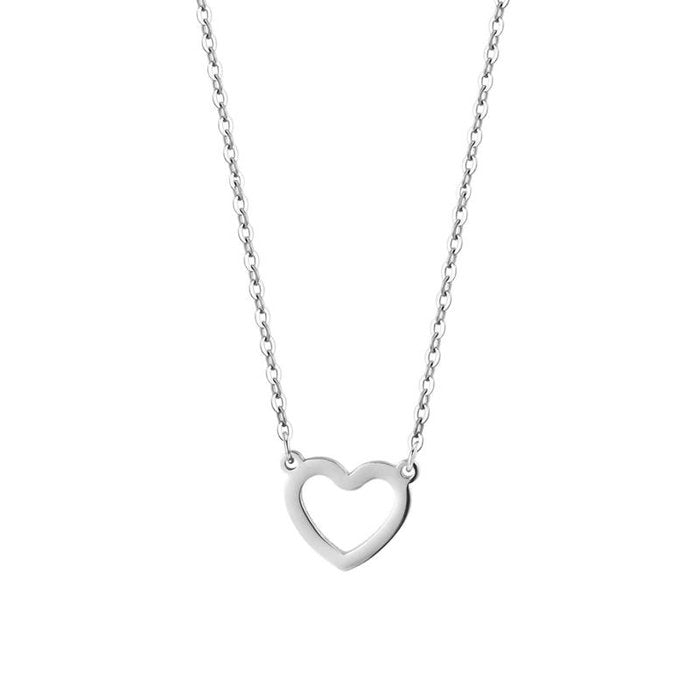 Collana in acciaio con cuore