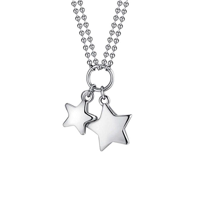 Collana in acciaio con stelle