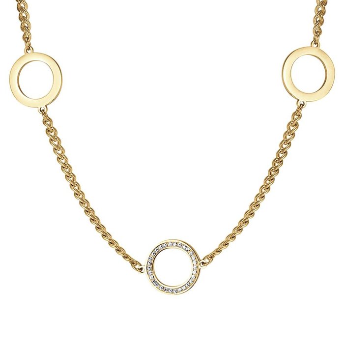 Collana in acciaio ip gold