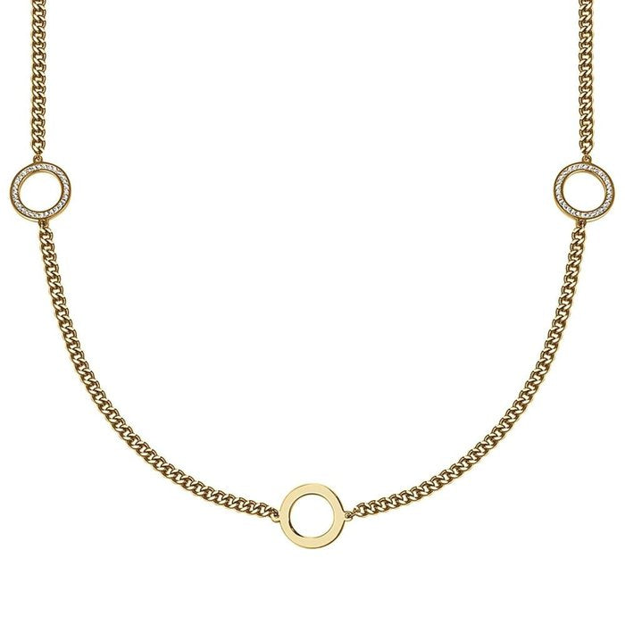 Collana in acciaio ip gold