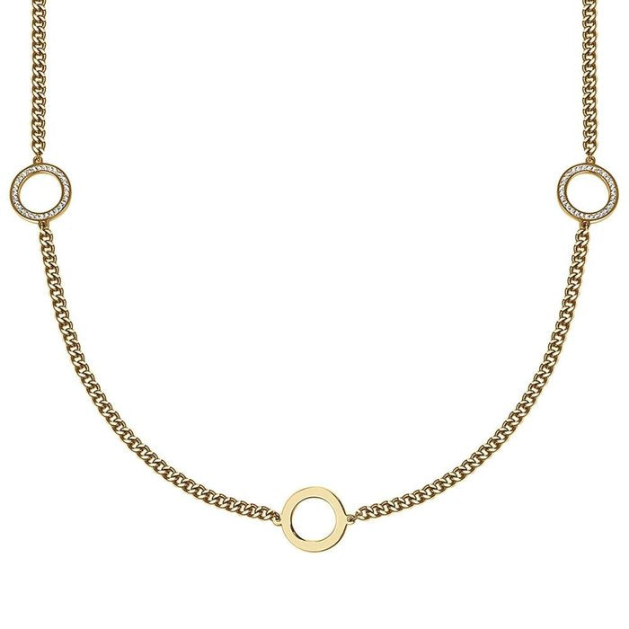 Collana in acciaio ip gold