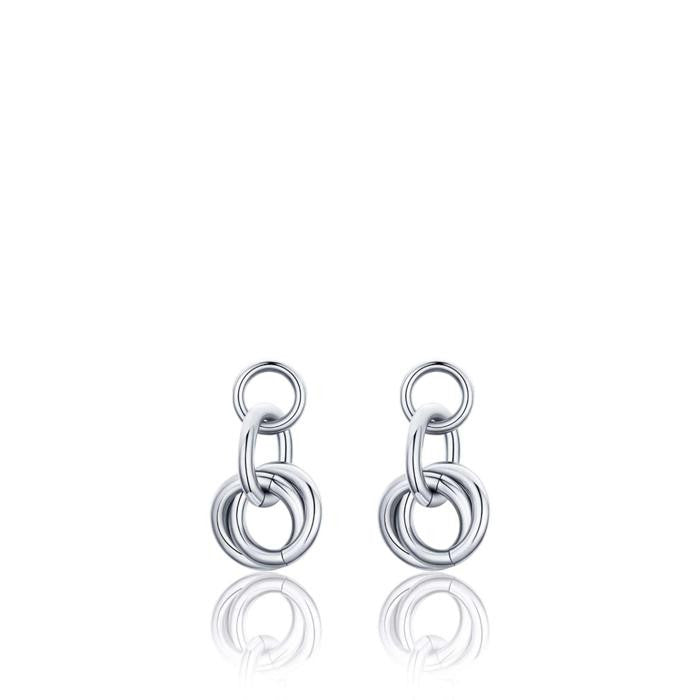 Boucles d'oreilles en acier