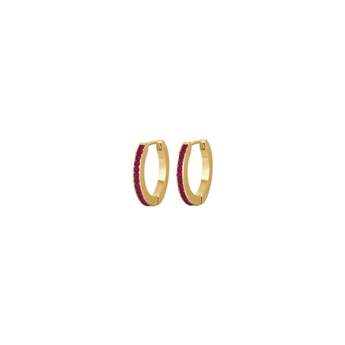 Orecchini in acciaio ip gold