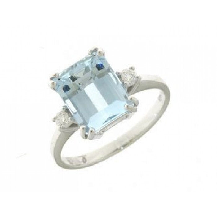 ANELLO ACQUAMARINA E BR