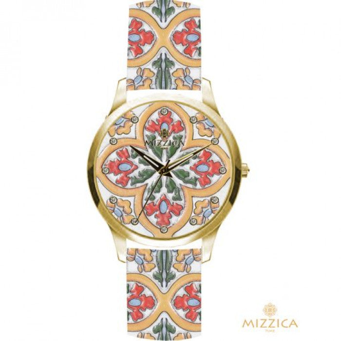 Majolica clock 