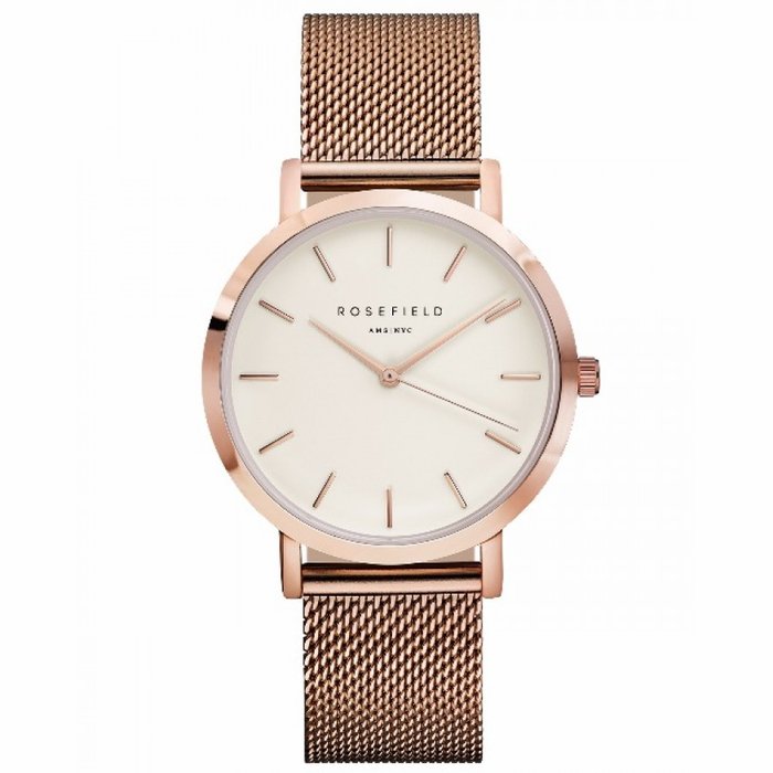 The Mercer White - Rose Gold 38mm