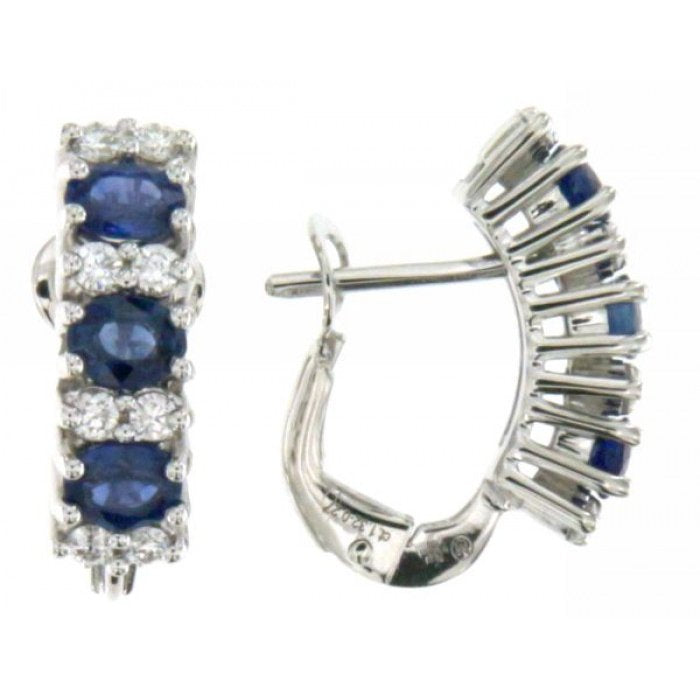 SAPPHIRE AND BR EARRINGS