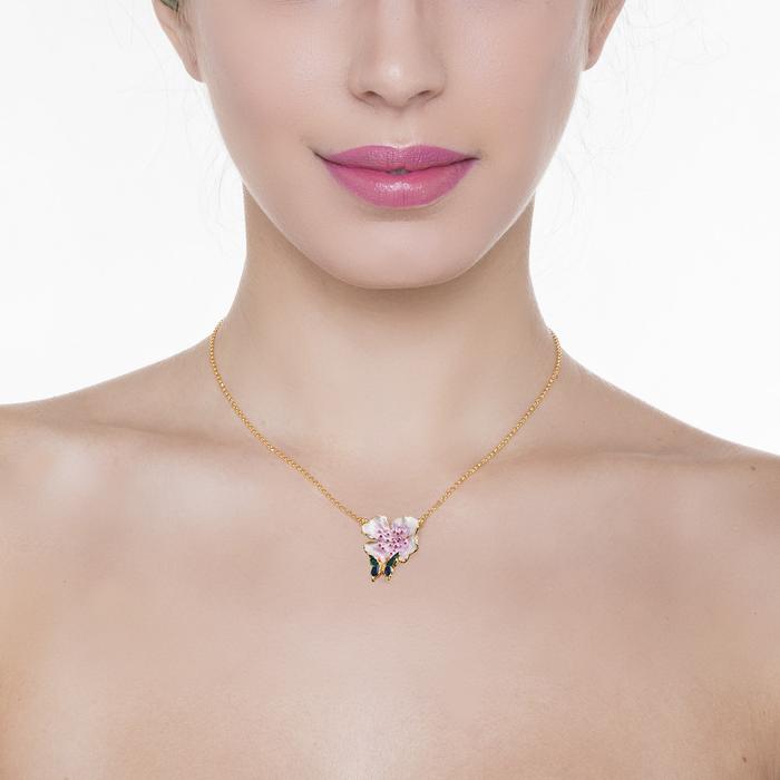 Collana Farfalla/Fiore di Pesco