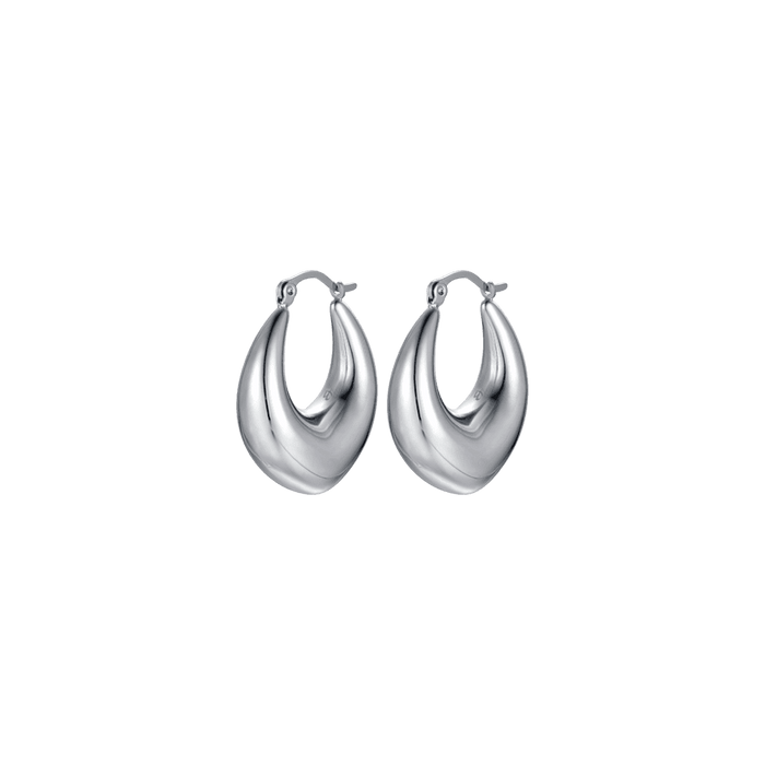 BOUCLES D'OREILLES FEMME CRÉOLES EN ACIER