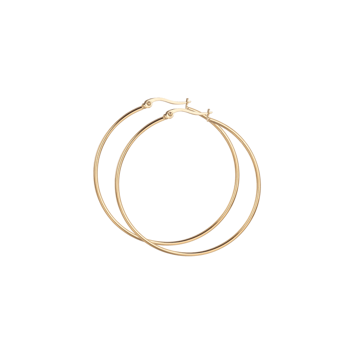 ORECCHINI DONNA CERCHIO IN ACCIAIO DIAMETRO 54 MM