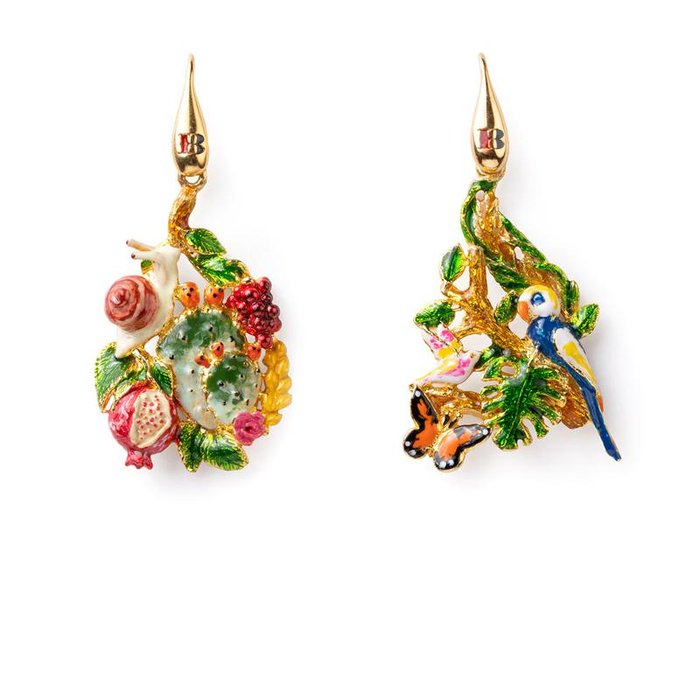 Boucles d'oreilles Terre/Air
