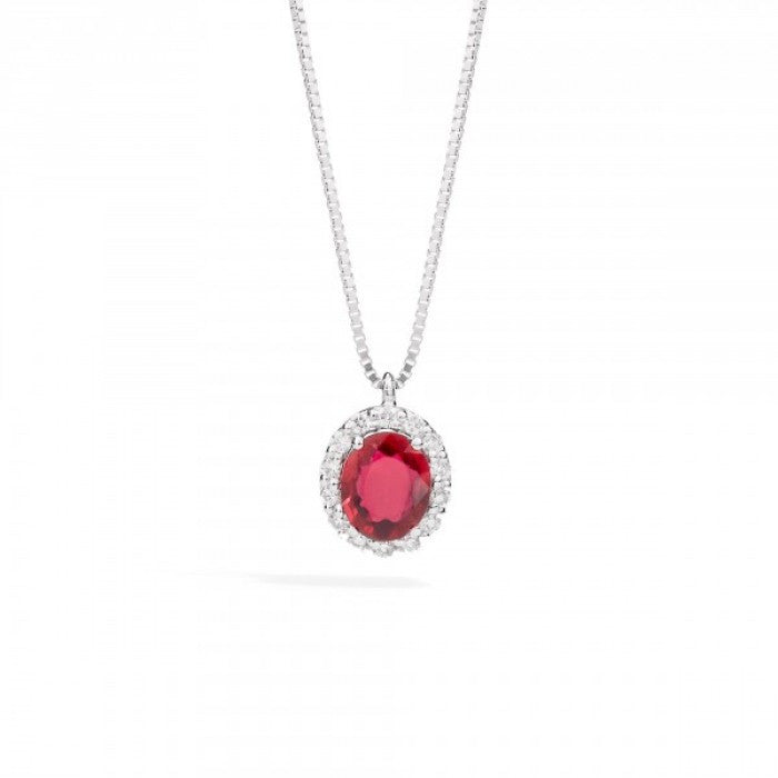 Collier ras du cou en rubis iris 0,41 br 0,06