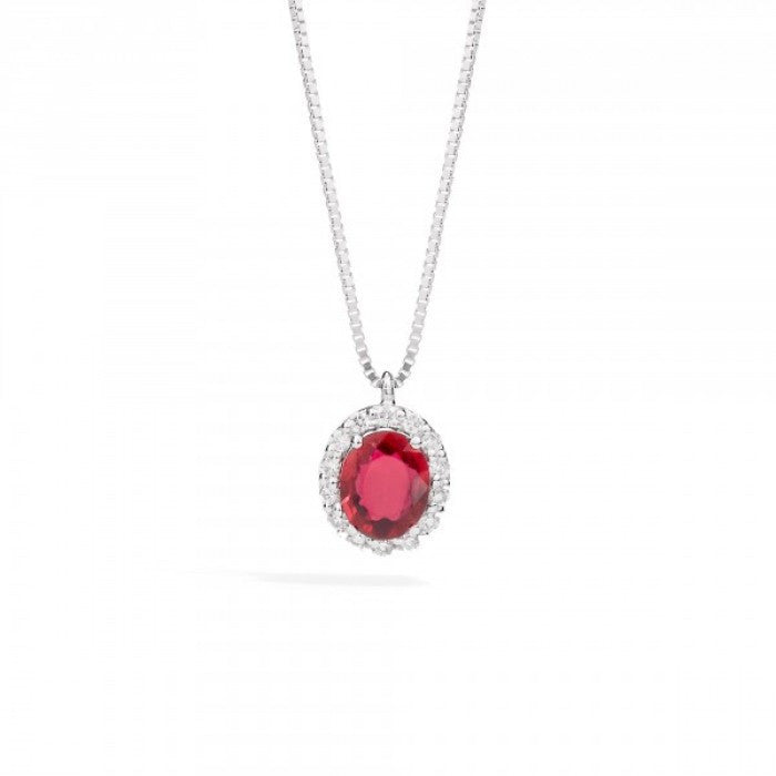 Collier ras du cou en rubis iris 0,44 br 0,06