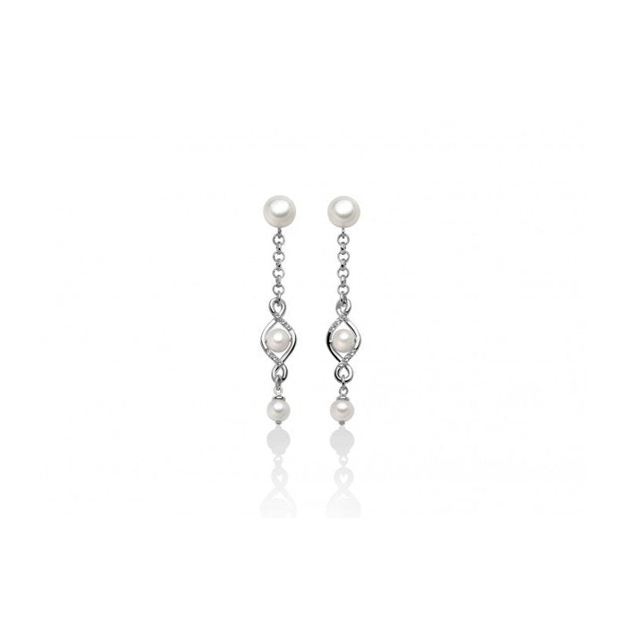 Boucles d'oreilles pendantes en perles