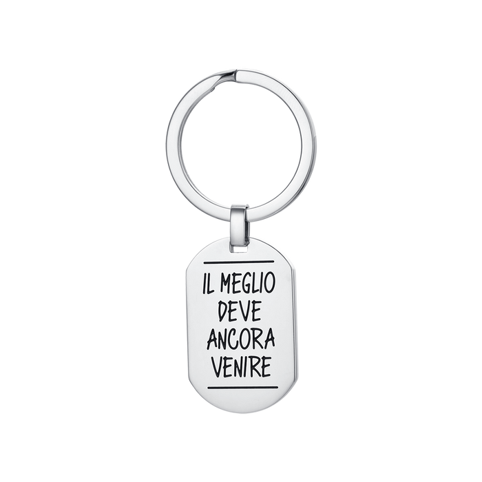 MEN'S STEEL KEY RING THE BEST IS YET TO COME