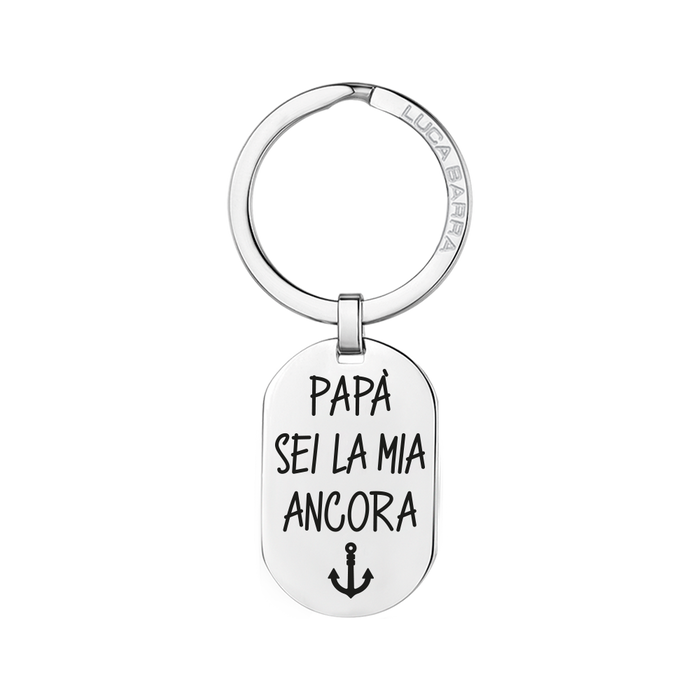 MEN'S STEEL KEY RING DAD YOU ARE MY ANCHOR