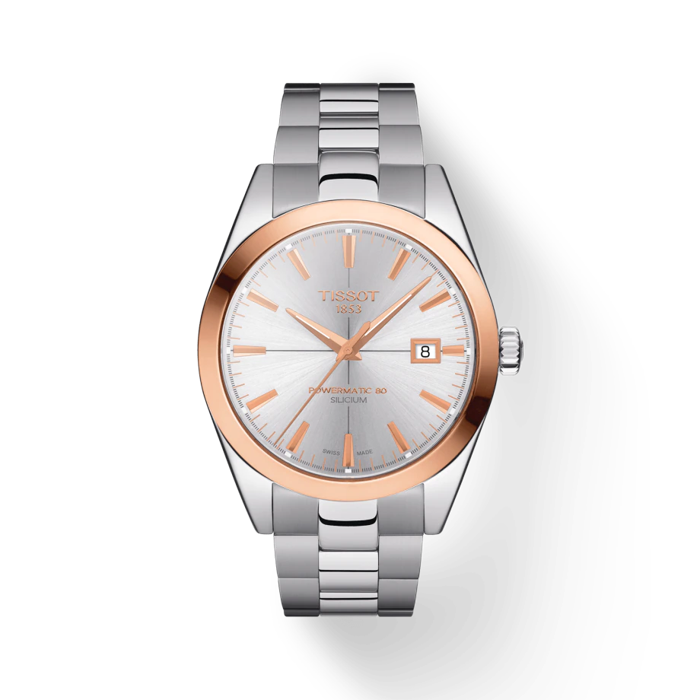 Tissot Gentleman Powermatic 80 Silicium Lunette en or massif 18 carats
