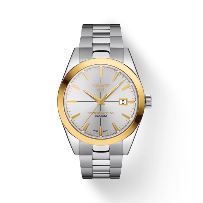 Tissot Gentleman Powermatic 80 Silicium Lunette en or massif 18 carats