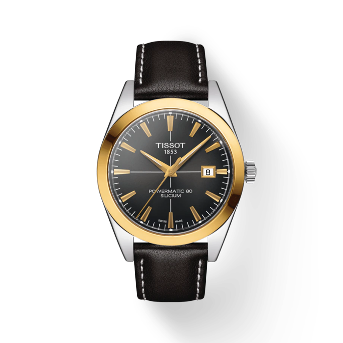 Tissot Gentleman Powermatic 80 Silicium Lunette en or massif 18 carats