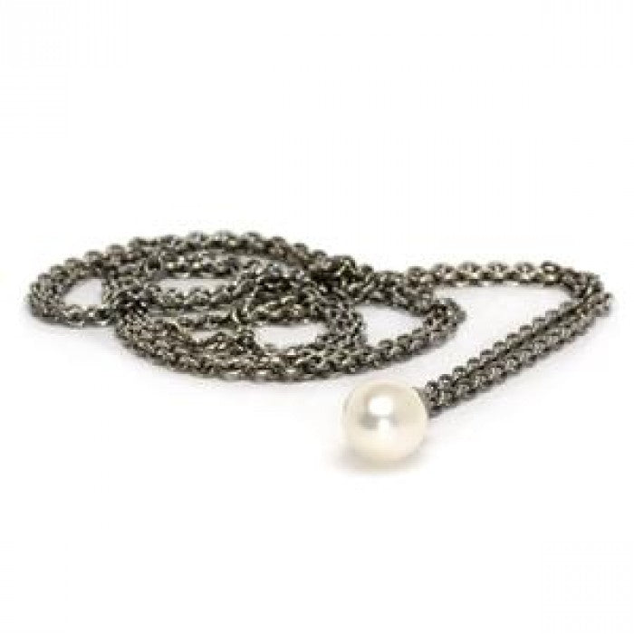 Collana d'Argento con Perla 100 cm