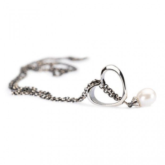 Collana d'Argento con Perla 100 cm