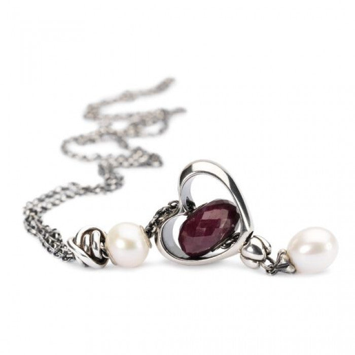 Collana d'Argento con Perla 100 cm