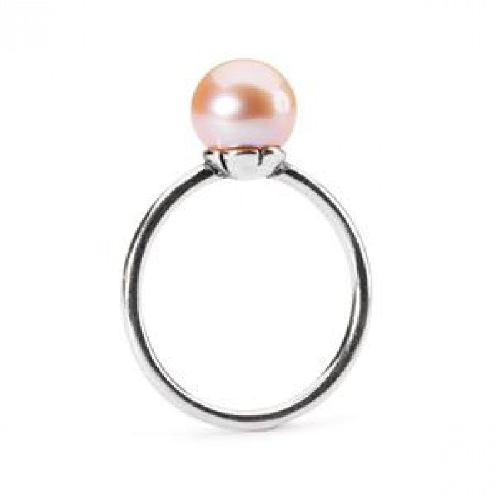 Anello petali di perla rosa