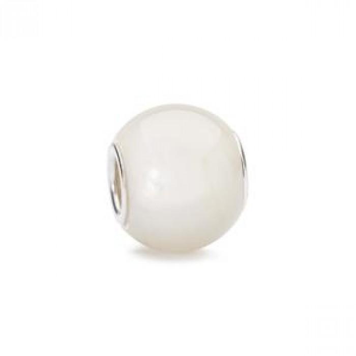 Bead pietra di luna bianca rotonda - gioielleriaperdichizzi.it