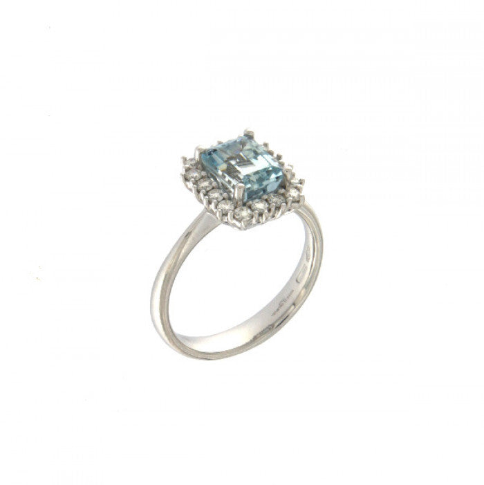 ANELLO ACQUAMARINA E BR