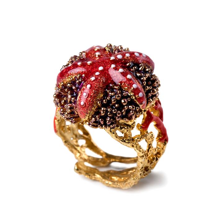 Bague étoile hérisson