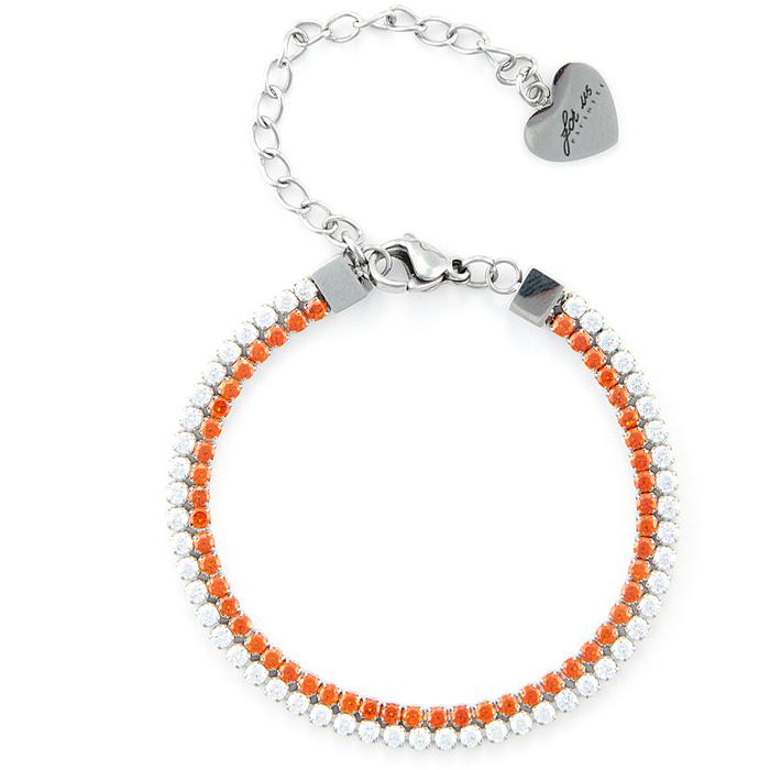 Bracciale tennis doppio filo zirconi