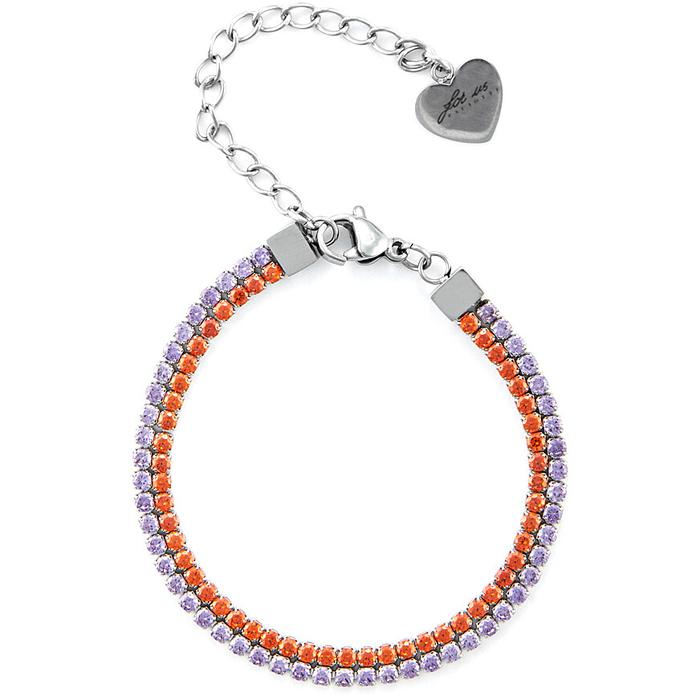 Bracciale tennis doppio filo zirconi