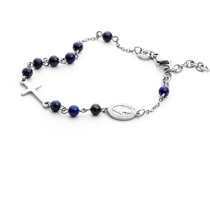Bracciale blue rosary rosario pallini blu