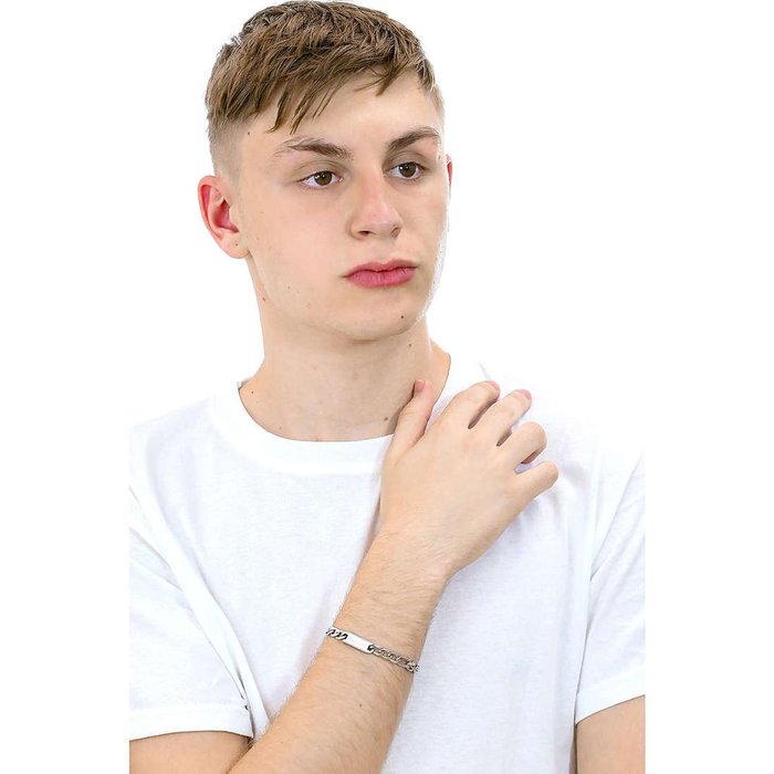 Bracciale maglia larga piatta