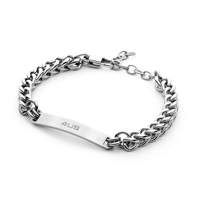 Bracciale maglia incatenata piastra