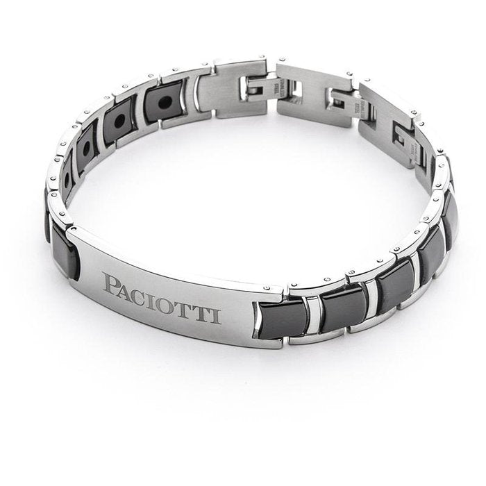 Bracciale bicolore con piastra