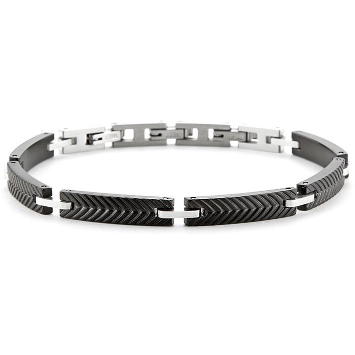 Bracciale acciaio pvd nero