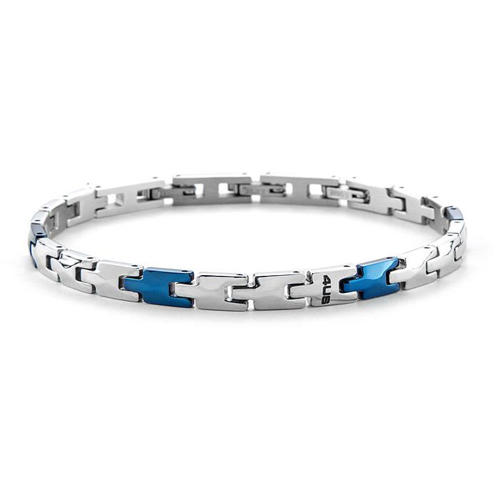 Bracciale acciaio pvd blu