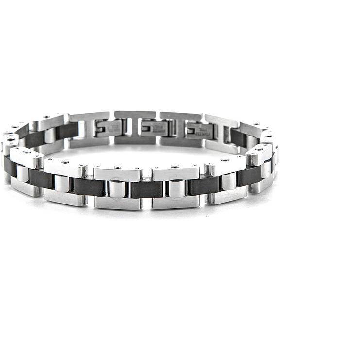 Bracciale acciaio pvd nero