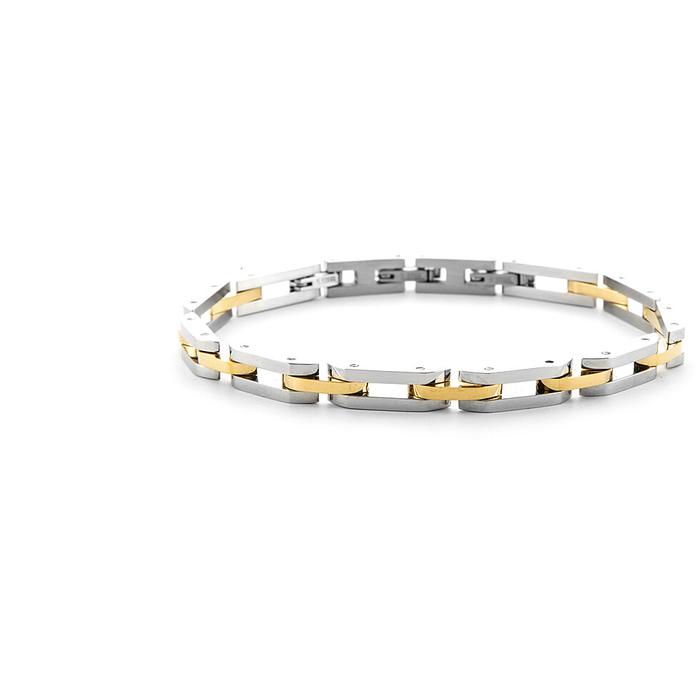 Bracciale acciaio pvd oro