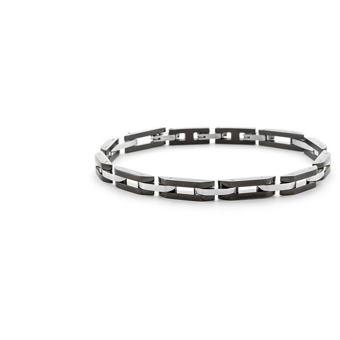 Bracciale acciaio pvd nero