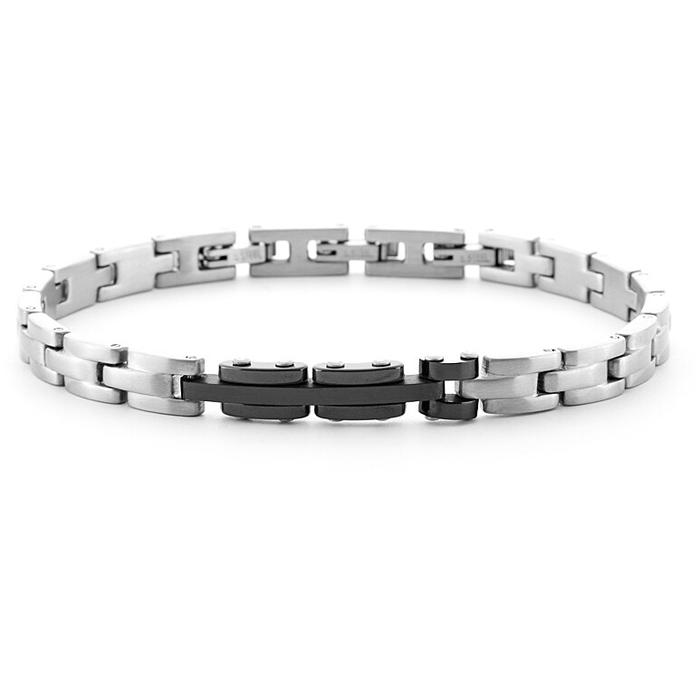 Black ceramic bracelet black pvd