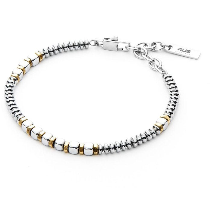 Bracciale inserti dorati