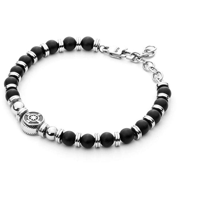 Bracciale sfere e rosa dei venti