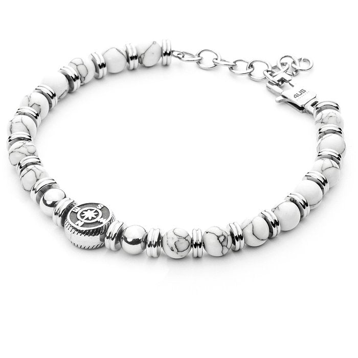 Bracciale sfere e rosa dei venti