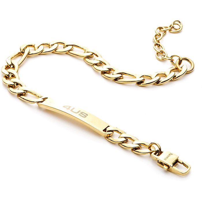 Bracciale laminato maglia piatta piastra