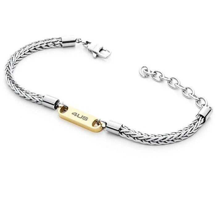 Bracciale inserto dorato