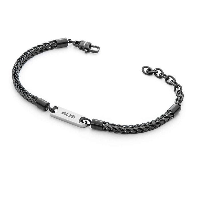 Bracciale brunito inserto