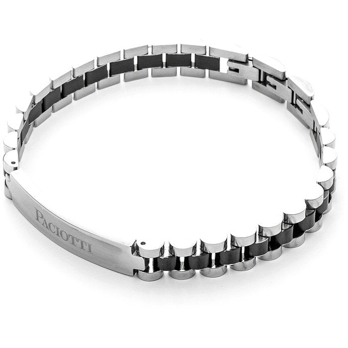 Bracciale bicolore con piastra