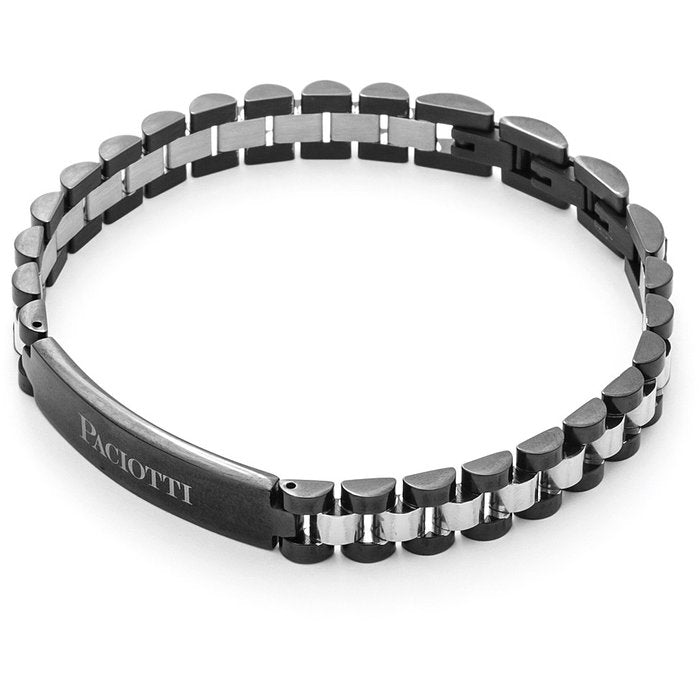 Bracciale bicolore con piastra